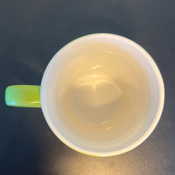 NOW DESIGNS Green Engraved Incised Partridge Dove Bird  Leaf Floral Cup Mug - Picture 9 of 13